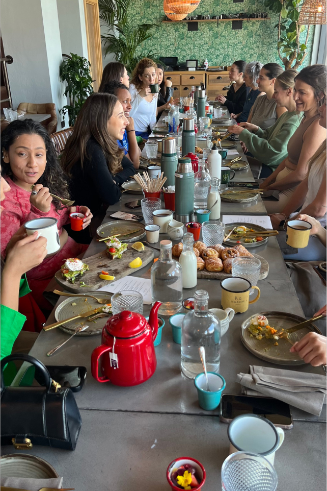 Brunch dishes and skyline views at The Nest