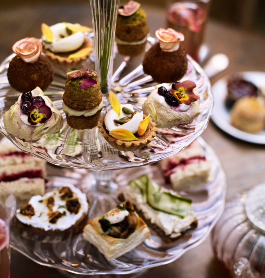 Afternoon tea and flowers at Petersham Nurseries